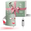 Nanoleaf Maschera LED Viso Terapia, 7 Modalità, Fototerapia Luce Rossa Portatile con LED NIR, Silicone Morbido, Trattamento 5-10 Min, Protezione Occhi, Infrarossi Ricaricabile