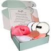 Luna Essentials Cofanetto regalo da donna Spa per regalare al vostro amore con Messaggio Personalizzato, Set per trucco 7 prodotti Originale e Utile, Idee Box Regalo Bien Etre Compleanno, Natale, Festa della mamma