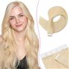 SEGO Pro Extension Biadesive Capelli Veri 20pz 30cm #613 Biondo Chiarissimo Capelli Umani Remy Extension Capelli Veri Biadesivo Tape in Human Hair Extension (20g)