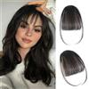 RPAEOY Frangia Clip Capelli Veri Naturali Sottile Invisibile Frangetta Frontale Attaccatura Capelli Donna Leggera