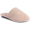 MUK LUKS Cathy - Pantofole in ciniglia, da donna, colore: Bianco, marrone (Grano miele), Medium