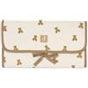 Jollein Fasciatoio Little Waffle - Mini orsacchiotto - Con tasche e fiocco - Morbido e lavabile - Fasciatoio portatile - Ideale per gli spostamenti