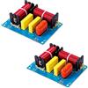 VOANZO 2 x 180W Altoparlante Crossover Connessione USB Crossover a 2 Vie Punto di Crossover ad Alta e Bassa Frequenza 2900Hz Adatto per Altoparlante da Scaffale Hi-Fi Altoparlante Centrale