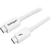 StarTech.com Cavo Thunderbolt 3 Passivo da 1m, 20Gbps, 100W PD, 4K, Certificato Thunderbolt, Compatibile con USB4/DP Alt Mode, Thunderbolt4, USB 3.2/Type-C (TBLT3MM1MW)