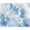 ITNRSIIET Tappetino per Mouse, 26x21cm, Base in Gomma Antiscivolo, Bordi cuciti resistenti, Compatibile con Mouse Ottici, Wireless e Laser, Design Moderno, Marmo astratto blu