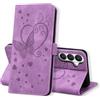 CASAFUNY Custodia per Samsung Galaxy S26 Plus, Cover in Pelle Protettiva Portafoglio Magnetica Flip Case Libro per Samsung S26 Plus 5G, Viola
