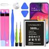 HUAENG Batteria di ricambio interna per Galaxy A50 A505F A30 A305F 5600mAh EB-BA505ABU ad alta capacità per Samsung Galaxy A50s, Galaxy A20, Galaxy A30, con kit di riparazione
