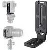 REYGEAK Piastra a Sgancio Rapido Staffa a Forma L per Riprese Verticali con Vite 1/4" Arca-Swiss, Compatibile con DJI Osmo Ronin Reflex Digitali Canon Nikon Sony FUJIFILM Leica Panasonic (Nero)