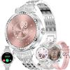 MYSHUN Smartwatch Donna Chiamata Bluetooth e Risposta Vivavoce, 1,32" AMOLED 5ATM Smart Watch con 123 Modalità Sport Cardiofrequenzimetro Sonno Notifiche Messaggi Orologio Fitness per Android iOS (Argento)