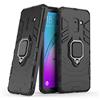 MaiJin LuluMain Compatibile con Galaxy A8 (2018) Cover, Custodia Armor Anello Cavalletto (Funziona con Il Supporto Magnetico per Auto) Case Paraurti per Samsung Galaxy A8 2018 (Nero)