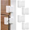 ZEWZE 4 pezzi di Sicurezza per Bambini - Blocca Porte, Cassetti, Armadi, Frigo e Finestre - Adesivo 3M Forte Senza Foratura - Compatibile con Mobili, Cucina - Bianco