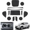 GAFAT Compatibile con Toyota Yaris Cross 2025 2026-2021 Tappetini Antiscivolo, Accessori Yaris Cross Hybrid XP210 Tappetino in Gomma per Console Centrale, Cuciture Porte (Nero 1)