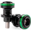 ZESIDIMO Per KAWASAKI Z900 RS SE Z500 Z650 Z800 Z1000 R SX ZX6R ZX10R NINJA 650 500 400 Moto M8 Nottolini Supporto Cursore Forcellone (Verde)