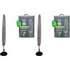 AKTIVE 61505 - Custodia protettiva per ombrellone, copertura parasole, impermeabile, max 360 cm diametro, copertura ombrellone, copertura protettiva giardino (Confezione da 2)