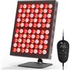 Hottoerak Panel de lámpara de luz roja, lámpara infrarroja de 62 W, luz roja de 660 nm y 850 nm con 80 LED, 5 niveles de brillo, temporizador de 10/20/30 minutos, Design da tavolo regolabile per casa e ufficio