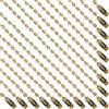 SOFPLATE 1 scatola 100 pezzi 4/100mm 2mm Bronzo Antico In Acciaio Inossidabile Catena A Sfere Sfuse Portachiavi Collana con Perline di Metallo Regolabili Catene Corte per Targhette per Cani con Conne