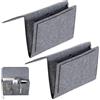 Organizer Da Divano Con 5 Tasche: Porta Telecomando, Cellulare, Libri, Beige, 88x33 Cm