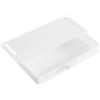 Orrdiffi Cassetto Sotto la Scrivania Organizer,Scatola Portaoggetti in Plastica,Cassetto Adesivo Nascosto a Grande Capacità per Ufficio Casa Scuola (Bianco)