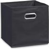 Zeller 14113 Contenitore, Non-Woven, Nero, 32x32x32 cm
