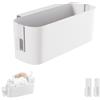 Kongming Cesto portaoggetti da comodino sospeso con 2 ganci rimovibili, Scatola portaoggetti da comodino, Tasca portaoggetti letto plastica per fasciatoio, letto a castello, dormitorio (1 pezzo)