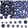 NBEADS 120pz Perle di Lapislazzuli Naturali, 6/8/10mm Perline di Pietra Preziosa Naturale Allentato Pietra Naturale Branelli del Distanziatore per Braccialetto Collane Gioielli, Foro: 1 mm