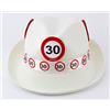 Folat Cappello di feltro bianco con segnale stradale 30 anni