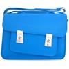 Noomi Ester Bag, Borsa Professionale in Vera Pelle Borsa Messenger, 39 cm, Azzurro