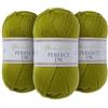 Utopia Crafts DK Double Knitting Yarn 3x 100g (Olive Oil)