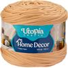 Utopia Crafts Home Decor Fettuccia per Uncinetto, 300g Filo T-Shirt Spesso Morbido Elastico per Cestini Borse Tappeti, Filo Tessuto per Principianti, Decorazione Casa, Macramè (Beige Sabbia)