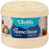 Utopia Crafts Home Decor Fettuccia per Uncinetto, 300g Filo T-Shirt Spesso Morbido Elastico per Cestini Borse Tappeti, Filo Tessuto per Principianti, Decorazione Casa, Macramè (Bianco Sporco)