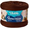 Utopia Crafts Home Decor Fettuccia per Uncinetto, 300g Filo T-Shirt Spesso Morbido Elastico per Cestini Borse Tappeti, Filo Tessuto per Principianti, Decorazione Casa, Macramè (Marrone Scuro)