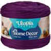 Utopia Crafts Home Decor Fettuccia per Uncinetto, 300g Filo T-Shirt Spesso Morbido Elastico per Cestini Borse Tappeti, Filo Tessuto per Principianti, Decorazione Casa, Macramè (Viola)