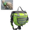 Xiaoyu Zaino per cani, porta bretelle a sella regolabile, per il viaggio campeggio trekking, verde, L
