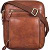 STILORD "Darius" Borsa a Tracolla Piccola Vintage da Uomo in Vera Pelle Borsello Messenger per Tablet 10,1 Pollici Vintage Crossbody Bag Cuoio Autentico Colore:nero