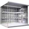 NUEIOVRW 1:64 Diorama Tripla Garage Modello, Illuminazione LED Parcheggio, Display Case, Diecast Modellsutos Scena Vetrina, Officina Showroom Modello Edificio Display