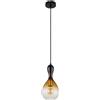 Globo lighting Lampadario a sospensione Aladin d.16,5 cm in vetro ambrato 1XE27 15538H/40
