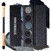 Ceboic Palette Ombretti Nero Smokey, 5 Colori Nero Argento Grigio Blu Ombretto Goth Trucco Eyeshadow Palette, Lunga Durata Brillante Opachi Altamente Pigmentati Make up Palette Occhi per Ragazze e Donne