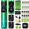 INKin Kit Tatuaggi, Macchina Tatuaggi Kit Completo con 4.0 Stroke Length Macchinetta Tatuaggi Wireless e Revo Aghi Tattoo Misti, 9 Pezzi Tattoo Ink, Ottimo Kit per Principianti e Regali per Tatuatore