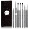 Hechunzi 5 Pezzi Pennelli per Unghie Gel Estensione Unghie Nail Art