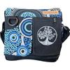 Macha Borsa etnica donna piccola per le donne in stile indiano boho hippie, borsa a tracolla baba cool, Blu
