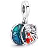 The Charmery - Ciondolo a goccia in argento Sterling 925 della famiglia dei personaggi, compatibile con charm Pandora, Trollbeads, Chamilia, Biagi e molti altri braccialetti con charm del Regno Unito.