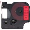 BROVACS 1 confezione di nastro per etichette nero su rosso compatibile per DYMO D1 45017 12 mm 1/2 OPA2217