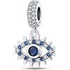 TINSLO Bead Charm Ciondolo Argento Sterling 925 con Cubic Zirconia Pendenti per Pandora Braccialetti, Compatibile con Braccialetti e Collane europei