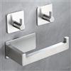 Porta Rotolo Carta Igienica Porta Carta Igienica Da Parete In Acciaio Inox 304, Fissaggio A Vite O Adesivo 3M Forte Bagno Cucina