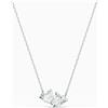 SWAROVSKI COLLANA MESMERA CUORE BIANCO, PLACCATA RODIO 5517117