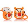 YIGEYI Airpods - Custodia in silicone, compatibile con gli Airpods 1 e 2 custodia per cartoni animati 3D, simpatica e divertente [serie di animali da compagnia] (Tigre carino)