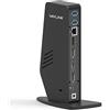 WAVLINK USB 3.0 / USB C Universal Docking Station supporta uscite video dual 4K per Windows o Mac, Compatibile con nuovo MacBook Neo (DisplayPort e HDMI, Gigabit Ethernet, audio 2 in 1, 5 porte USB)