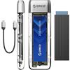 ORICO Case SSD M2 NVMe, Adattatore USB 3.2 Gen 2 10Gbps Senza Attrezzi, Per PCIe M-Key/(B+M) Key 2230/2242/2260/2280, Supporto UASP Trim-TXM2