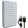 ModusTech Hard disk esterno portatile USB 3.0/Type-C - HDD sottile ad alta velocità per backup, archiviazione, gioco - compatibile con PC, Mac, laptop, PS4, PS5, Xbox, Windows, MacBook, Smart TV