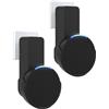 Maxonar Supporto da parete per altoparlante, Ech0 P0p, montaggio a parete, senza viti, senza bisogno di trapano, cavo nascosto compatibile con Google Nest, Ech0 P0p, nero